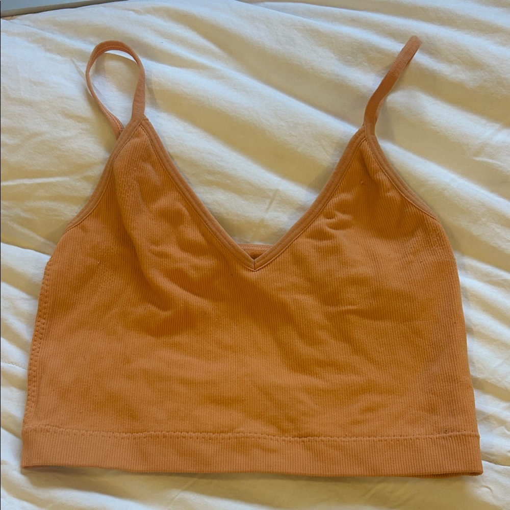 Garage Tangerine Spaghetti Strap Top